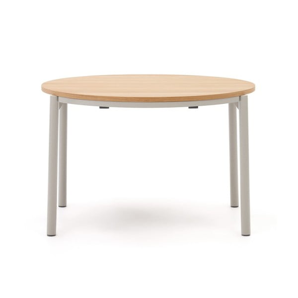 Okrogla raztegljiva jedilna miza v hrastovem dekorju ø 120 cm Montuiri – Kave Home
