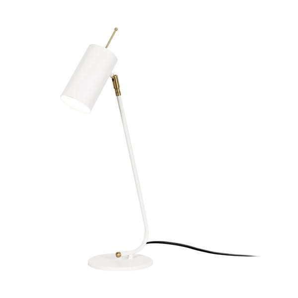 Bela namizna svetilka s kovinskim senčnikom (višina 55 cm) Sivani – Opviq lights