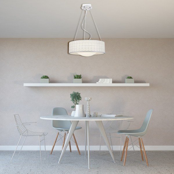 Bela viseča svetilka Homemania Decor Salvo-image-1