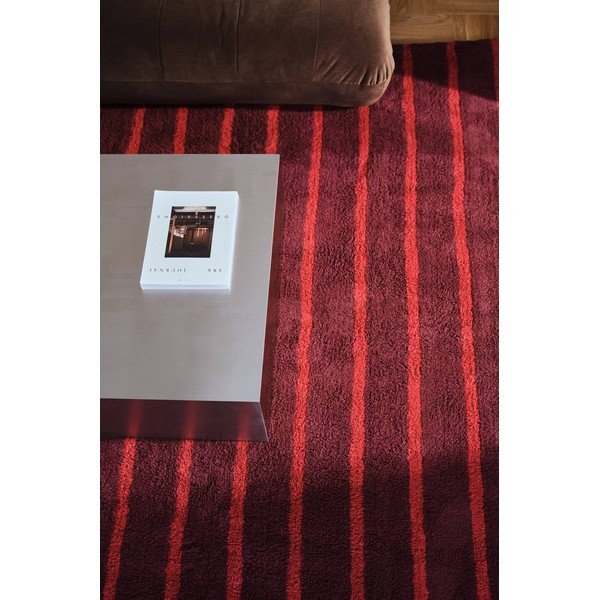 Rdeč/bordo rdeč bombažen tekač 80x250 cm Mika – Jotex-image-1