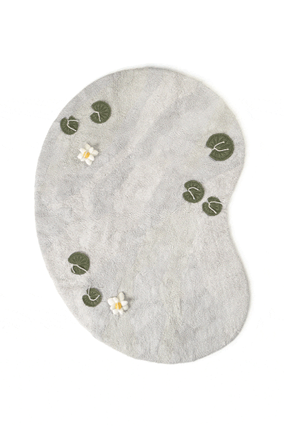 Svetlo siva bombažna otroška igralna preproga 130x170 cm Swan Lake – Lorena Canals-image-2