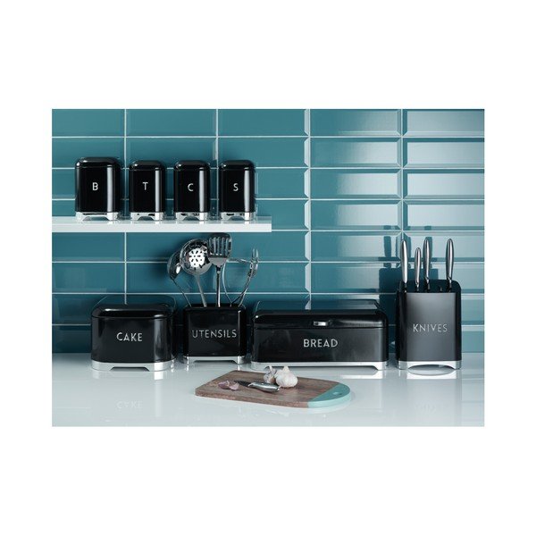 Črna škatla za kruh Kitchen Craft Lovello-image-1
