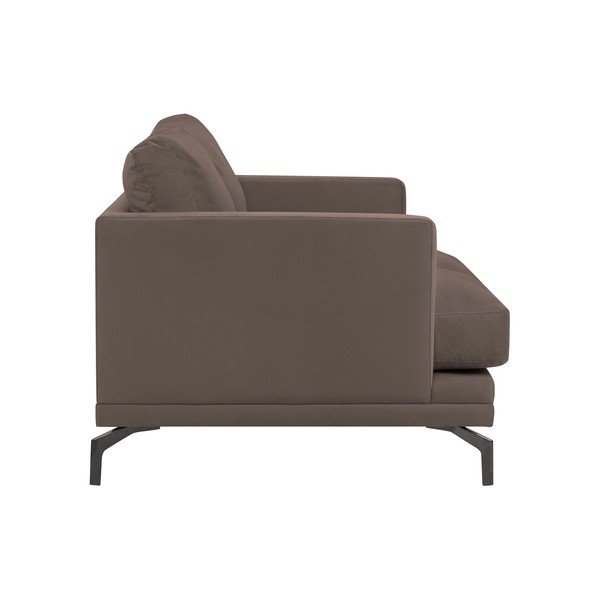 Rjava zofa z naslonom za noge v črni barvi Windsor & Co Sofas Jupiter-image-2