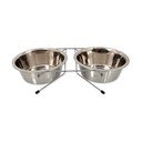Komplet posod s podstavkom za pse iz nerjavečega jekla ø 21 cm  Dog Fantasy – Plaček Pet Products