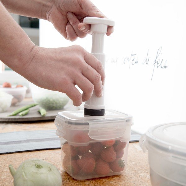 Komplet 4 škatel za hrano in vakuumske črpalke Compactor Food Saver-image-1