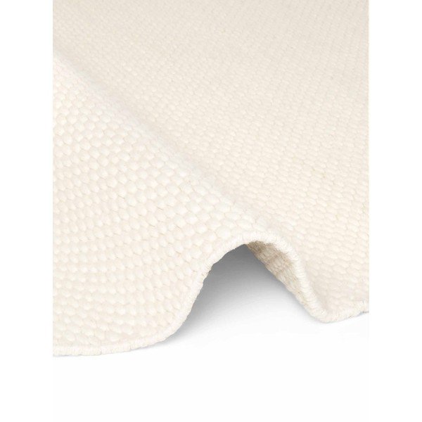 Kremno bela ročno tkana volnena okrogla preproga ø 160 cm Lyon Beans – Elle Decoration-image-4