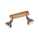 Točkovno svetilo v temno sivi in naravni barvi 11x33 cm Delhi – Trio