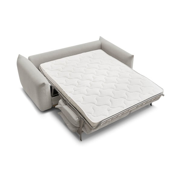 Svetlo siva raztegljiva sedežna garnitura 214 cm Ernest – Bobochic Paris-image-4