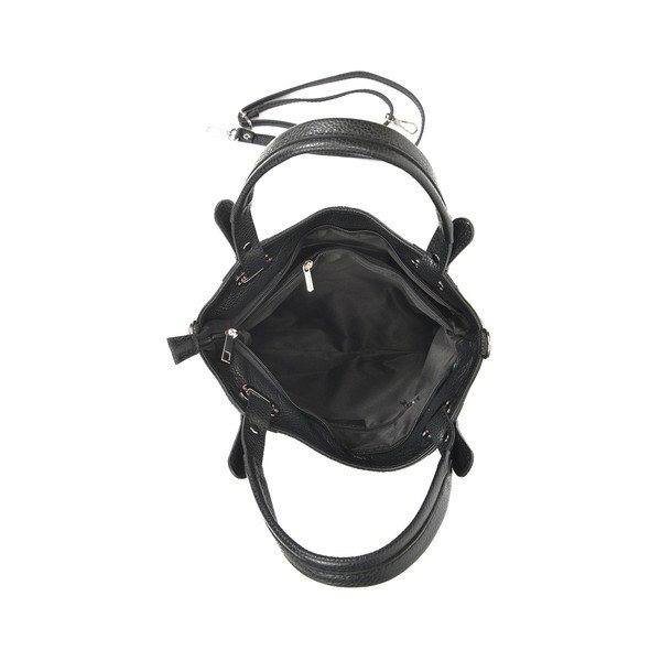 Črna usnjena torbica Luisa Vannini Tote-image-1
