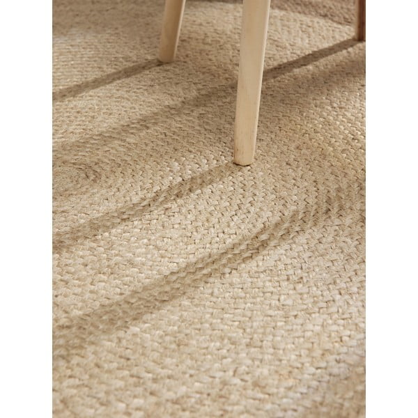 Sivo-bež obojestranska ročno tkana okrogla preproga iz jute ø 160 cm Jutta Greige – Hanse Home-image-4