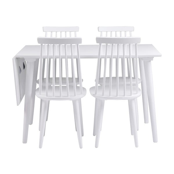 Bela jedilna miza Rowico Lotte Leaf, 120 x 80 cm-image-4