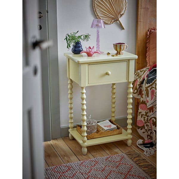 Svetlo rumena nočna omarica Salino – Bloomingville-image-1