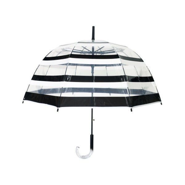 Ambiance Birdcage Stripes Transparentni vetrovni dežnik, ⌀ 85 cm