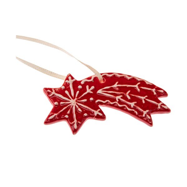 Keramičen okrasek za jelko 9 cm Gingerbread Comet – Dakls
