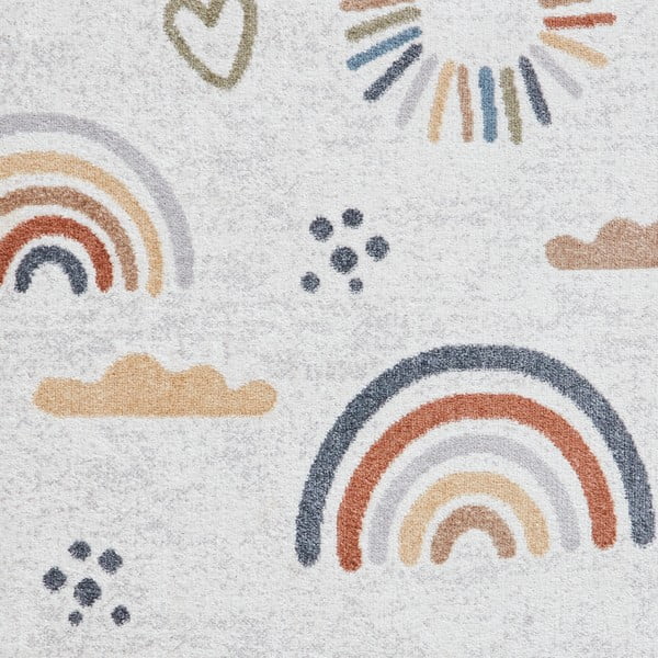 Kremno bela otroška preproga 80x150 cm Vida Kids Rainbow – Think Rugs-image-2