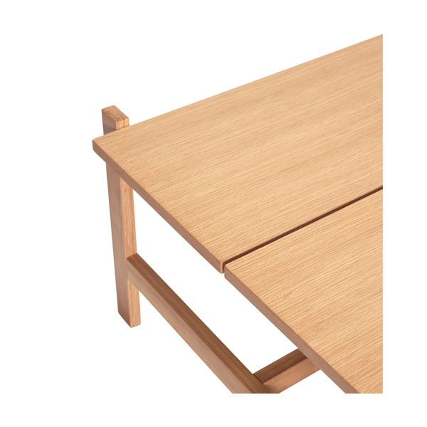 Mizica z mizno ploščo v hrastovem dekorju 80x80 cm Dash – Hübsch-image-3