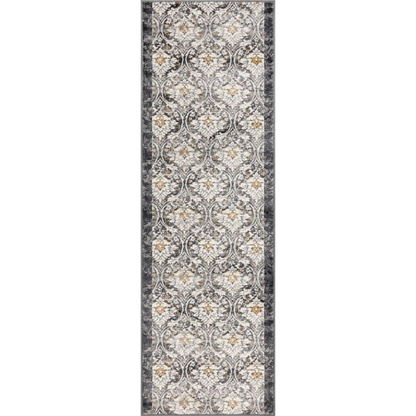 Temno sivo-slonokoščen tekač 80x250 cm Soft Viskan – FD