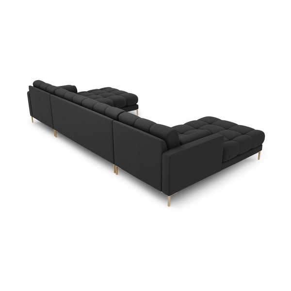 Temno siva kotna sedežna garnitura (v obliki črke "U") Bali – Cosmopolitan Design-image-4