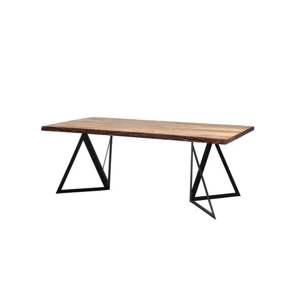 Jedilna miza z vrhom iz borovega lesa Custom Form Sherwood Dark, 200 x 100 cm