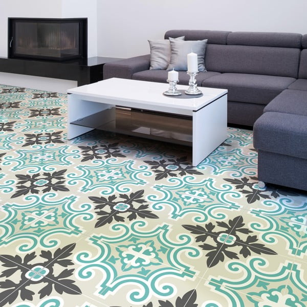 Komplet 4 talnih nalepk Ambiance Marble-image-3
