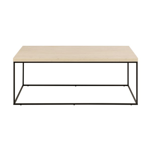 Bež mizica z mizno ploščo v marmornem dekorju 55x110 cm Barossa – Actona