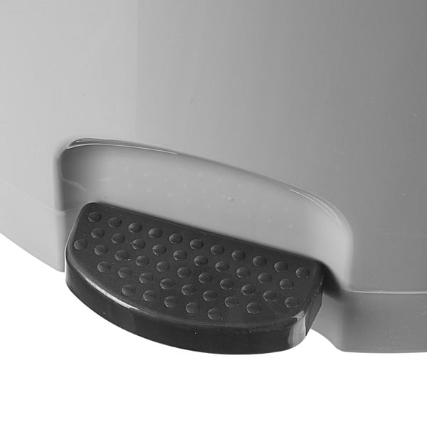 Siv plastičen koš za smeti s pedalom 3 l – Orion-image-1