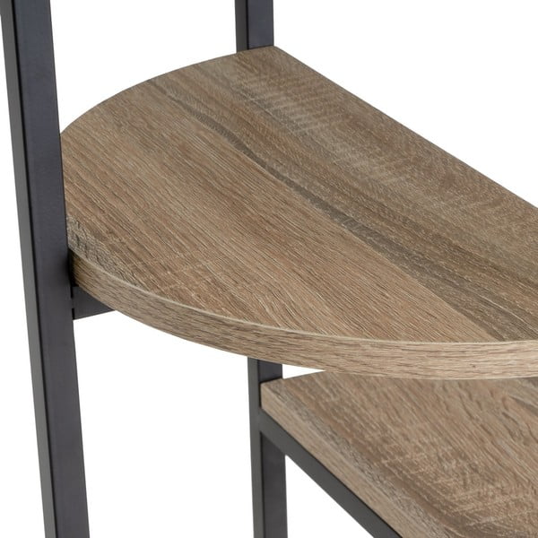 Črn regal v hrastovem dekorju 40x110 cm – Casa Selección-image-3