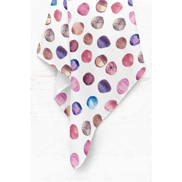 Bela otroška odeja iz muslina 75x100 cm Shells – Mijolnir-image-2