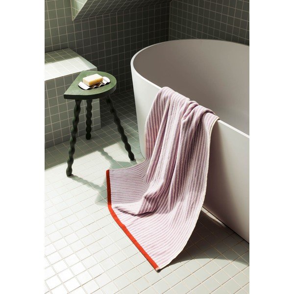 Svetlo vijolična/kremno bela frotirna bombažna brisača 50x80 cm Gobo – noo.ma-image-4