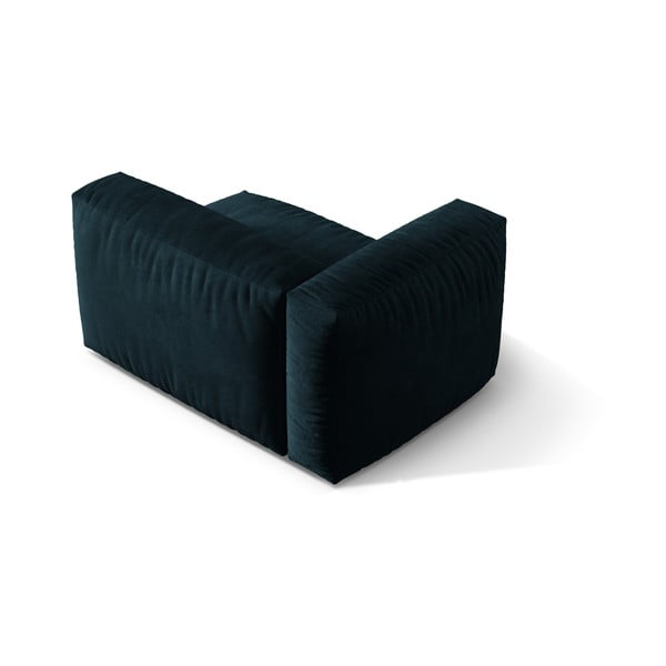 Temno moder žameten modul za sedežno garnituro (levi kot) Martina – Micadoni -image-2