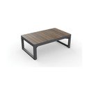 Vrtna klubska mizica v orehovem dekorju 71,5x116 cm Lyon – Keter