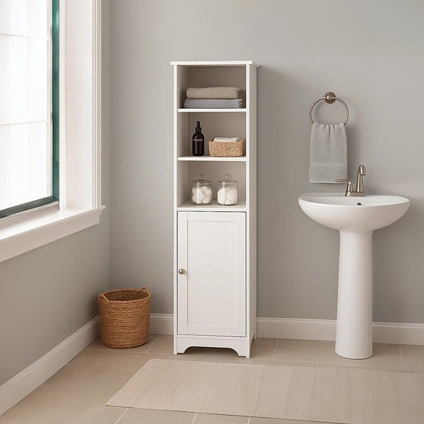 Bela omarica 40x160x38 cm Portern – Premier Housewares-image-1