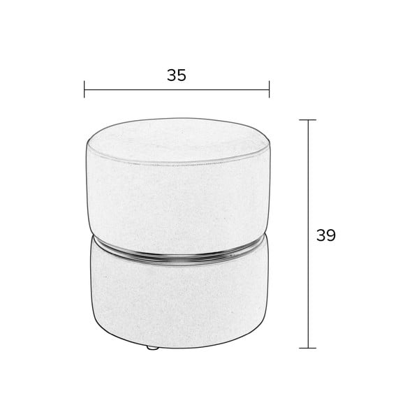 Zelen/turkizen žameten tabure Bubbly – White Label-image-3