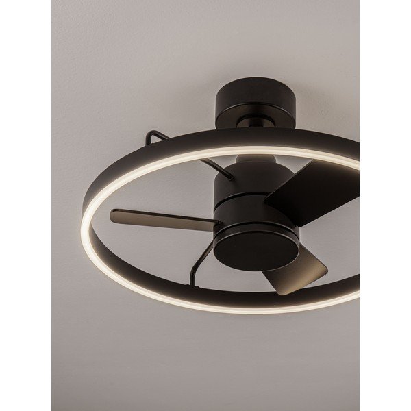 Mat črna kovinska LED zatemnitvena stropna svetilka Lunair – Nova Luce-image-3