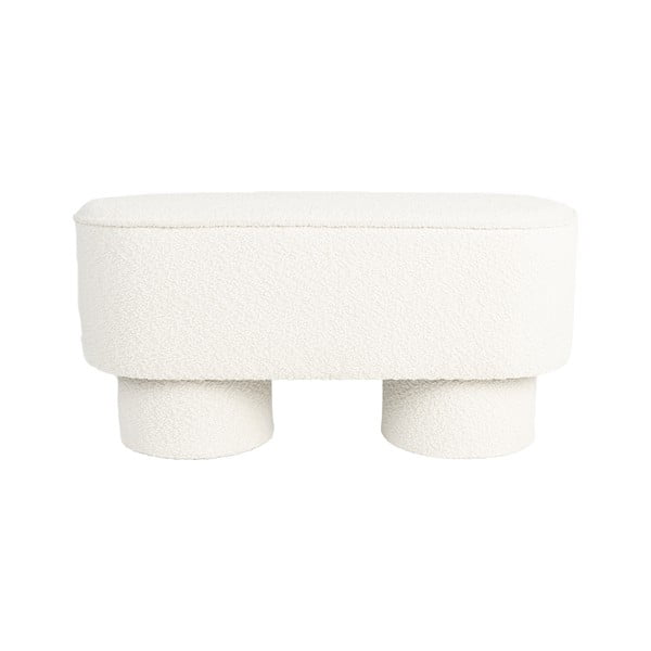 Bela klop iz tkanine bouclé Marcos – White Label