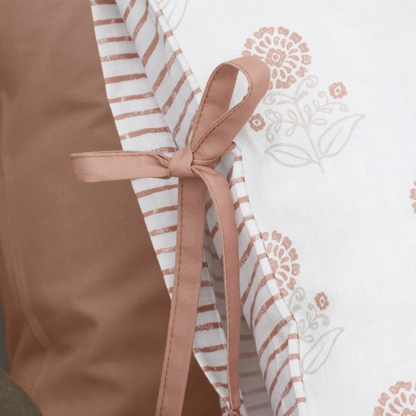 Bela posteljnina za zakonsko posteljo 200x200 cm Woodblock Floral – Pineapple Elephant-image-4