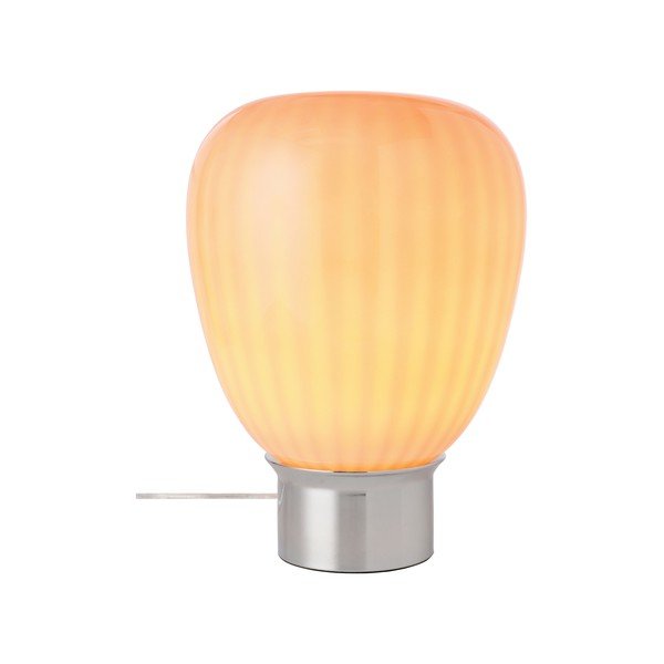 Rožnata/v sijajno srebrni barvi steklena namizna svetilka (višina 34 cm) Balloon – Ellos Home-image-4