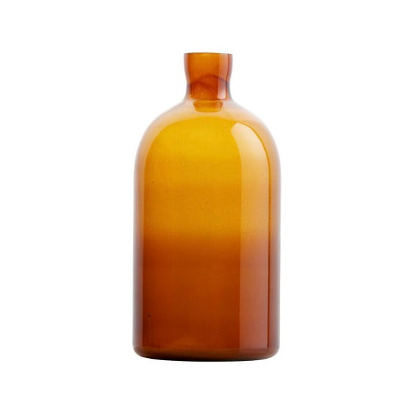 Temno oranžna steklena vaza BePureHome Chemistry, višina 30 cm