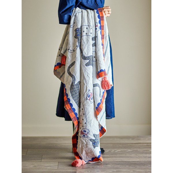 Odeja iz mešanice bombaža 130x155 cm Missy – Bloomingville-image-2