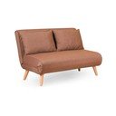 Rjava raztegljiva sedežna garnitura 120 cm Folde – Artie