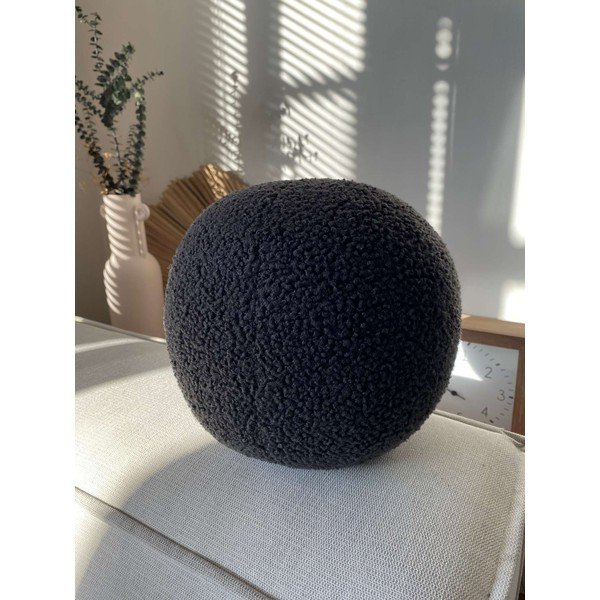 Okrasna blazina iz tkanine bouclé ø 25 cm Top – Mioli Decor-image-1