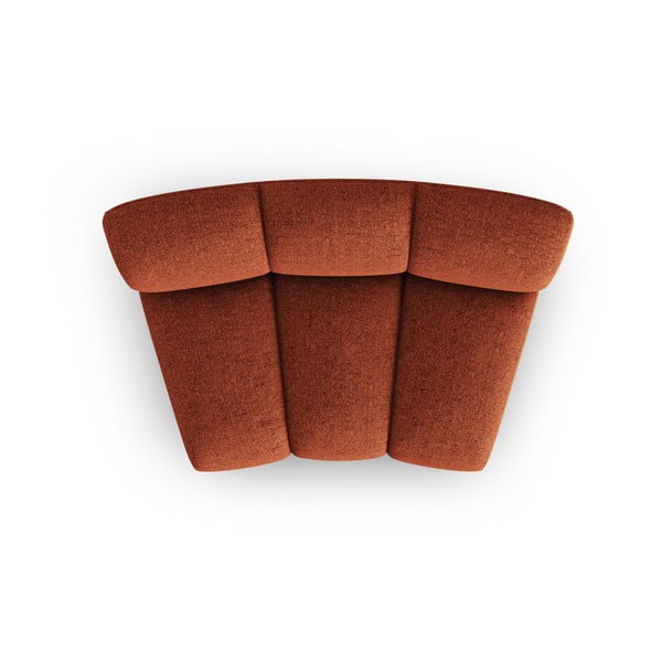 Opečnato oranžen modul za sedežno garnituro (sredinski modul) Lupine – Micadoni Home-image-2
