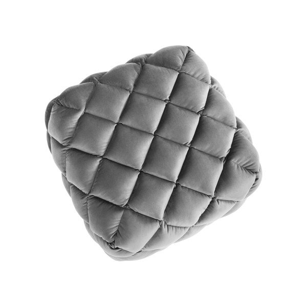 Svetlo siv žameten tabure Flandrin – Interieurs 86-image-3