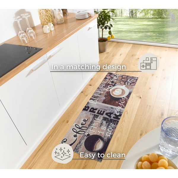 Rjava preproga 50x150 cm Enjoy Coffee Break - Hanse Home-image-3