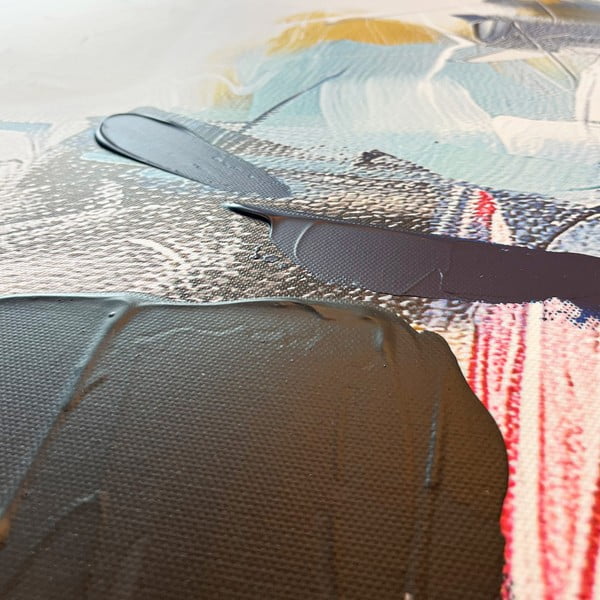 Slika z ročno naslikanimi elementi 70x100 cm Cro – Styler-image-3