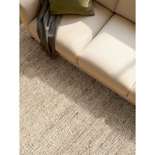 Bež ročno tkana preproga iz mešanice volne 80x150 cm Peas – Villeroy&Boch-image-2