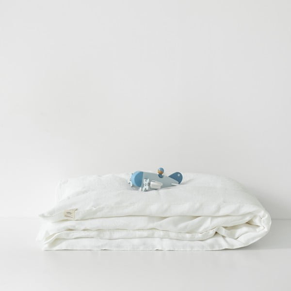Bela otroška lanena posteljnina Linen Tales Nature, 70 x 100 cm