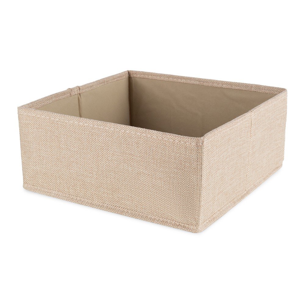 Bež tekstilna škatla za shranjevanje 28x12x12 cm Sandy