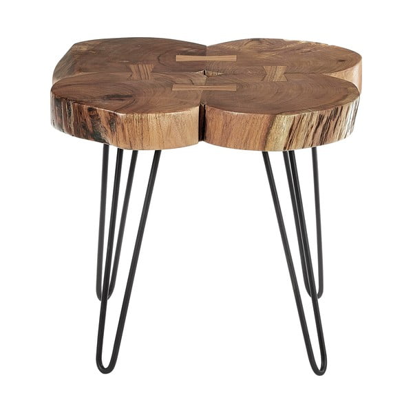 Stranska mizica z mizno ploščo iz akacije 50x50 cm Nandri – Premier Housewares