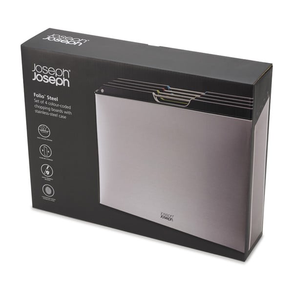 Deske za rezanje s stojalom v kompletu 4 ks 7x35,5 cm Folio - Joseph Joseph-image-4